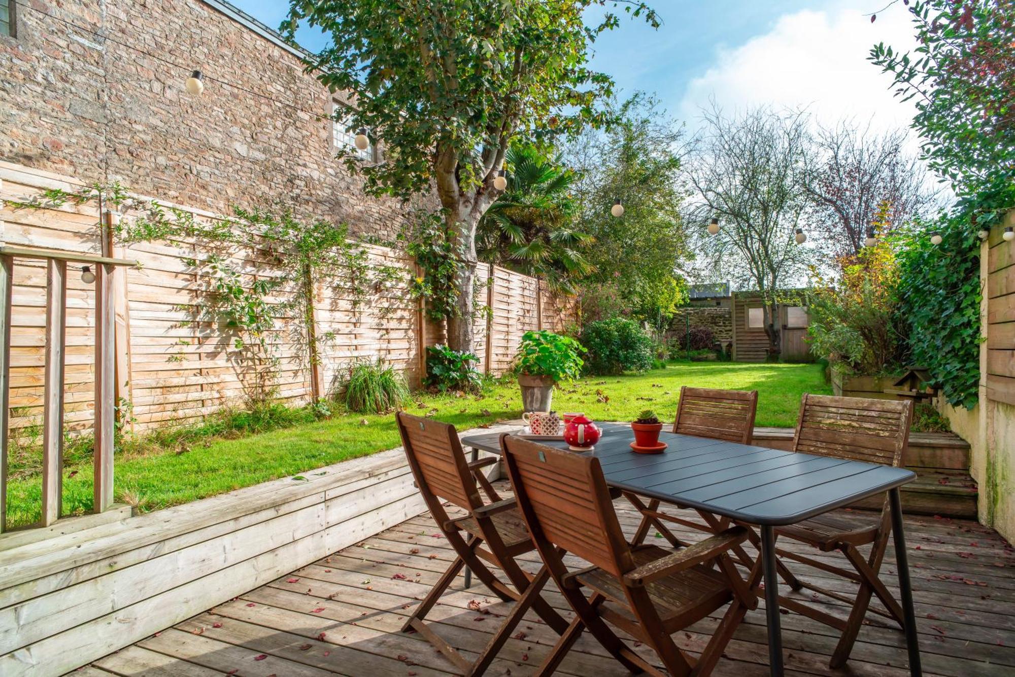 Escale Jardin - Joli Apt Proche Gare Avec Jardin Vannes Extérieur photo